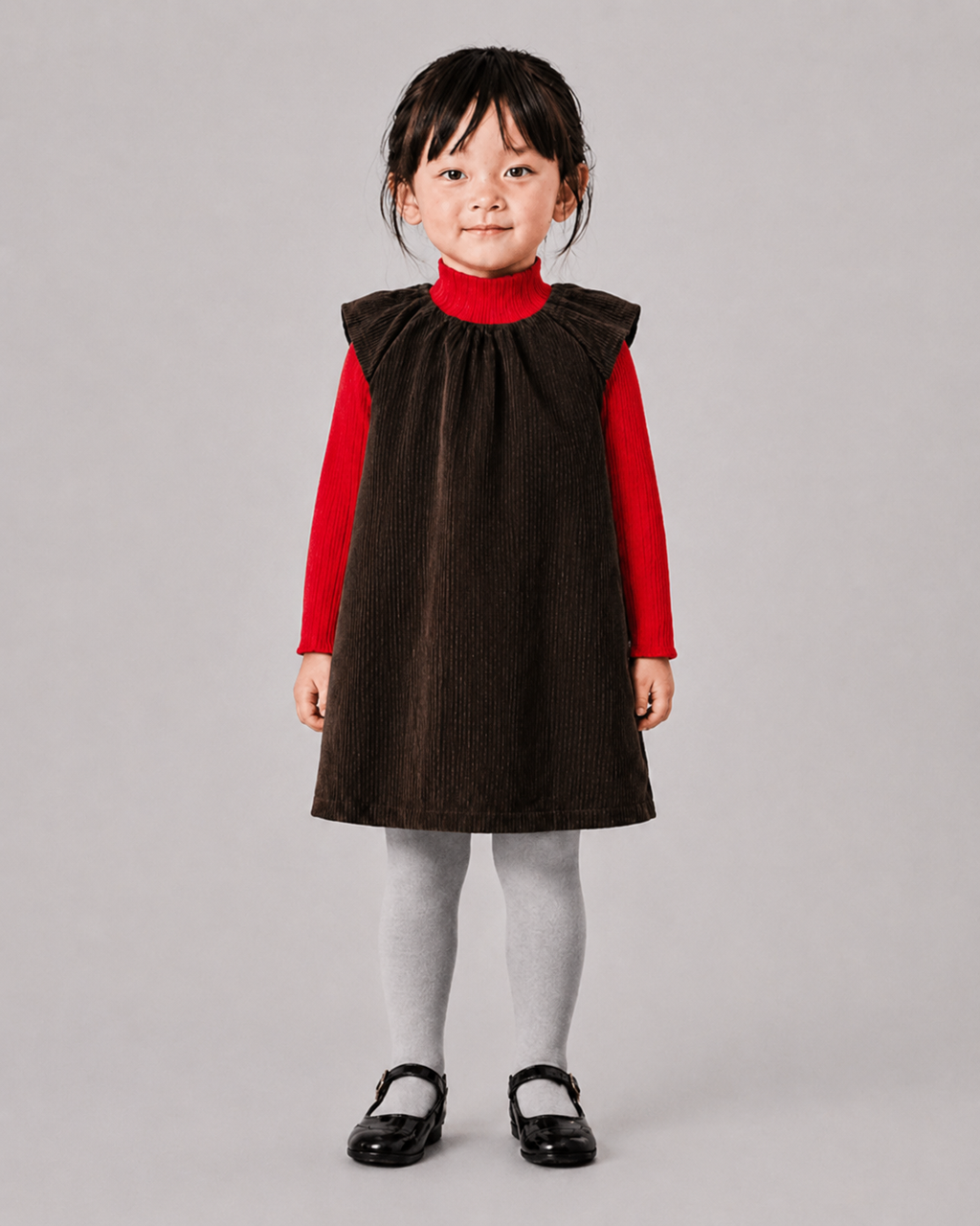 Corduroy Puff One-piece