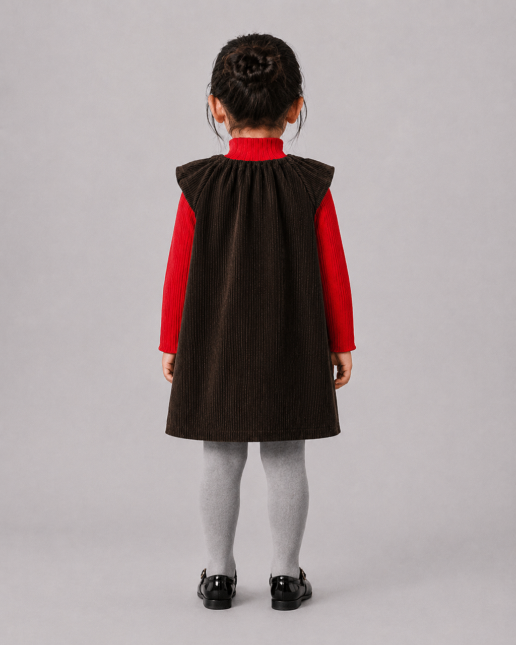 Corduroy Puff One-piece